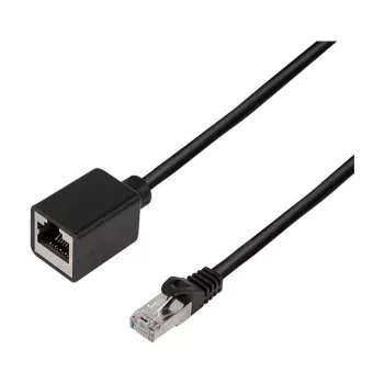 LogiLink Cat.6A Premium Patch Cable Extension, S/FTP, juoda, 3 m