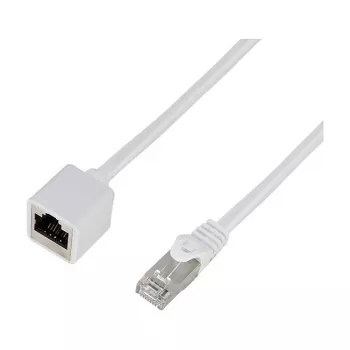 Logilink Cat.6A S/FTP Premium pataisos kabelio ilgintuvas - baltas, 5m (RJ45 kištukas į lizdą)