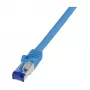 LogiLink Cat.6A S/FTP Ultraflex GHMT sertifikuotas pataisos kabelis, 1,0 m, mėlynas