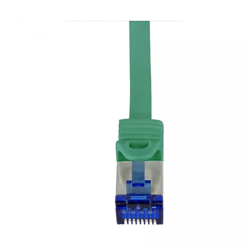 LogiLink Cat.6A S/FTP Ultraflex pataisos kabelis, 0,25 m, žalias, GHMT sertifikuotas