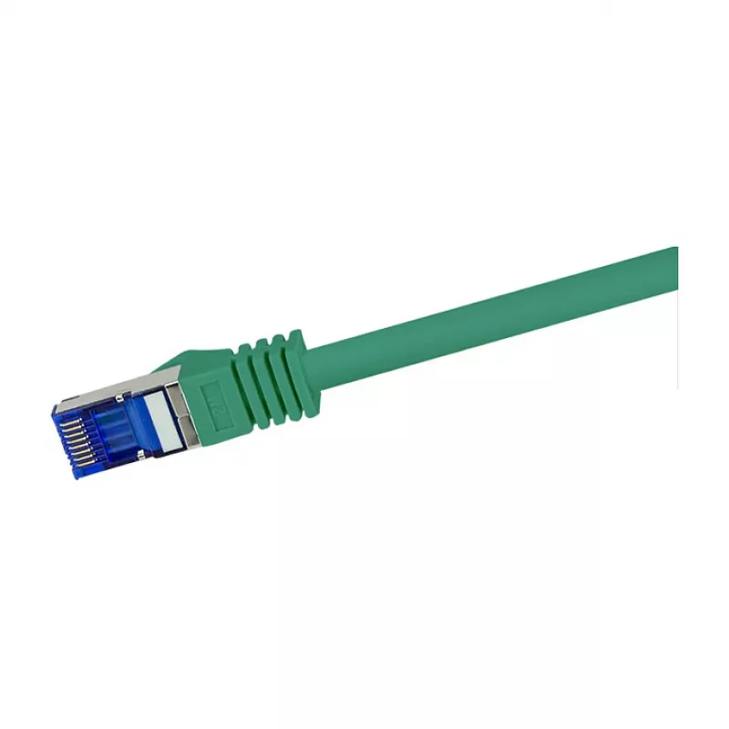 LogiLink Cat.6A S/FTP Ultraflex pataisos kabelis, 0,25 m, žalias, GHMT sertifikuotas