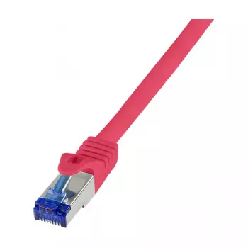 LogiLink Cat.6A S/FTP Ultraflex Patch Cable, GHMT sertifikuotas, raudonas, 0,25 m