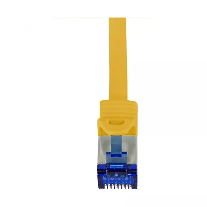 LogiLink Cat.6A S/FTP Ultraflex Patch Cable, GHMT sertifikuotas, geltonas, 0,25 m