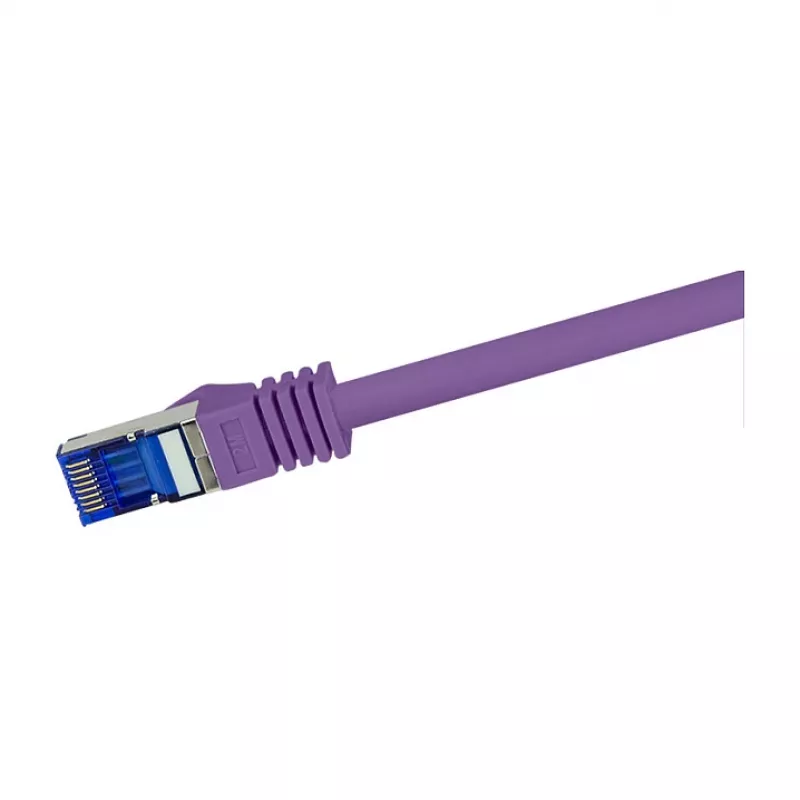 LogiLink Cat.6A S/FTP Ultraflex pataisos kabelis, violetinis, 1,0 m, GHMT sertifikuotas