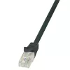 LogiLink Cat.6 U/UTP pataisos kabelis, 1,5 m, juodas, EconLine