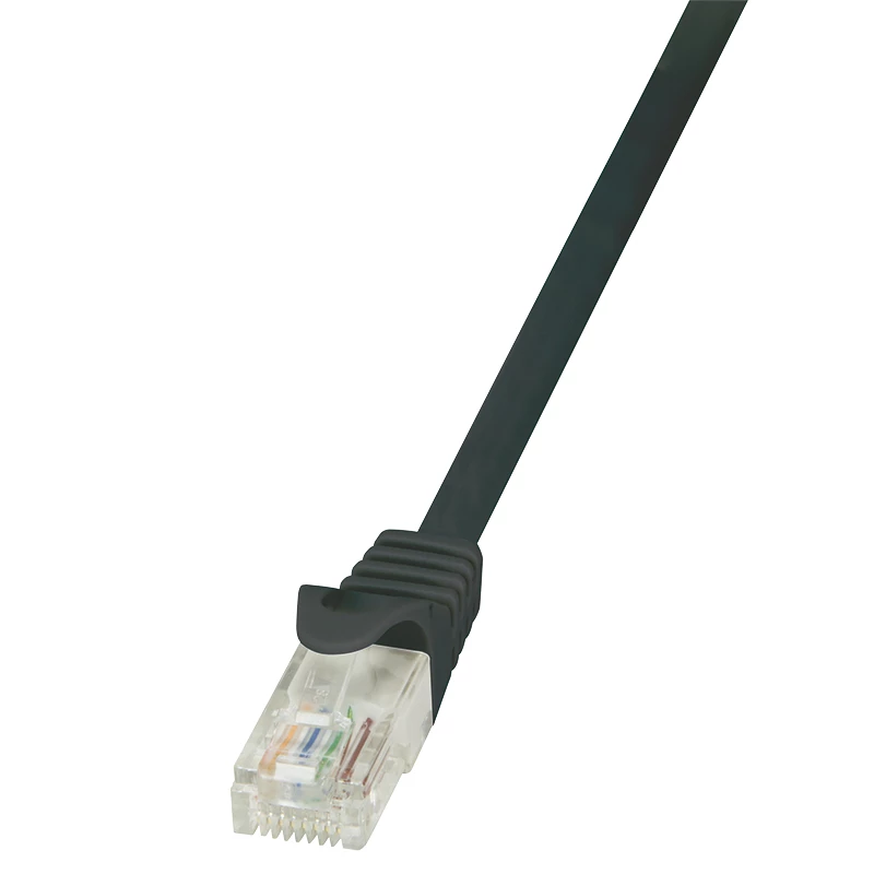 LogiLink Cat.6 U/UTP pataisos kabelis, 1,5 m, juodas, EconLine