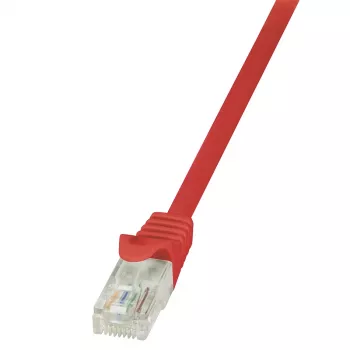LogiLink CP1024U CAT 5e U/UTP Patch Cable, 0.5 m, Raudona, RJ45, Snagless