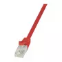 LogiLink CP1024U CAT 5e U/UTP Patch Cable, 0.5 m, Raudona, RJ45, Snagless