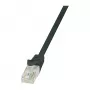 LogiLink CP2053U Cat 6 U/UTP RJ45 Patch laidas, 2m, juodas, be užkabinimo