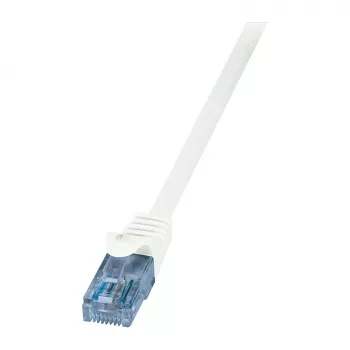 LogiLink CP3051U Cat.6A U/UTP pataisos kabelis, RJ45, baltas, 3.2 m