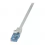 LogiLink CP3062U Cat.6A U/UTP Ethernet jungiamasis kabelis, RJ45, pilkas, 3,3 m