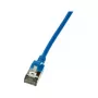 LogiLink CQ9066S Slim Cat6a U/FTP (STP) Network Cable 3m Mėlyna