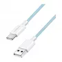LogiLink CU0329 USB 2.0 Type-C laidas, A/M į C/M, 480 Mbps, 60W, nailonas, mėlynas, 0,5 m