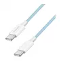 LogiLink CU0350 USB 2.0 Type-C į Type-C laidas, 1 m, nailono pynė, mėlynas, 60W Power Delivery, 480 Mbps
