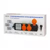 LogiLink Energijos sąnaudų matuoklis su 3 lauko lizdais, IP44, Schuko, 3680 W