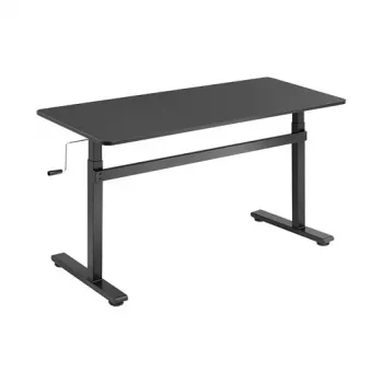 LogiLink EO0027 reguliuojamo aukščio stalas su stalviršiu, 140 × 60 cm, juodas