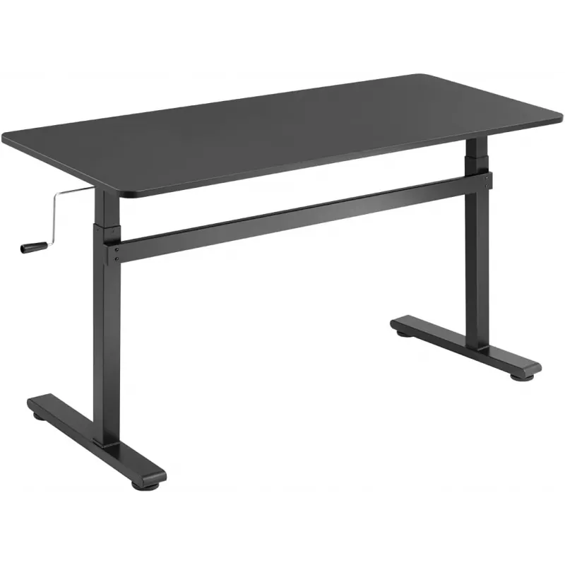 LogiLink EO0027 reguliuojamo aukščio stalas su stalviršiu, 140 × 60 cm, juodas