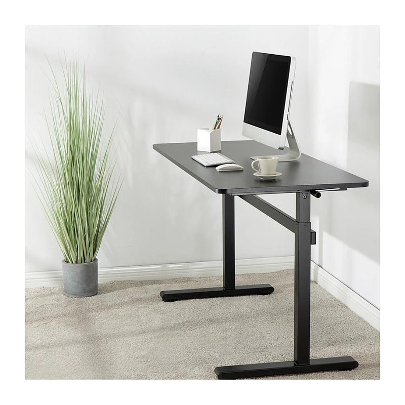 LogiLink EO0027 reguliuojamo aukščio stalas su stalviršiu, 140 × 60 cm, juodas