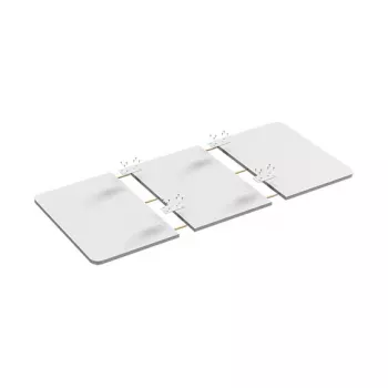LOGILINK EO0038 Stalviršis, 3 dalių, 1200x600mm, baltas