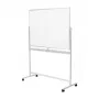 LogiLink EO0064 Mobilus dvipusis sauso trynimo rašymo ekranas, magnetinis plienas, aliuminio rėmas, 120x80 cm, baltas/sidabrinis