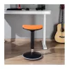 LOGILINK EO0071 Ergonominė aukščio reguliavimo svyruojanti kėdė, oranžinė – 120 kg talpa, dujinė spyruoklė