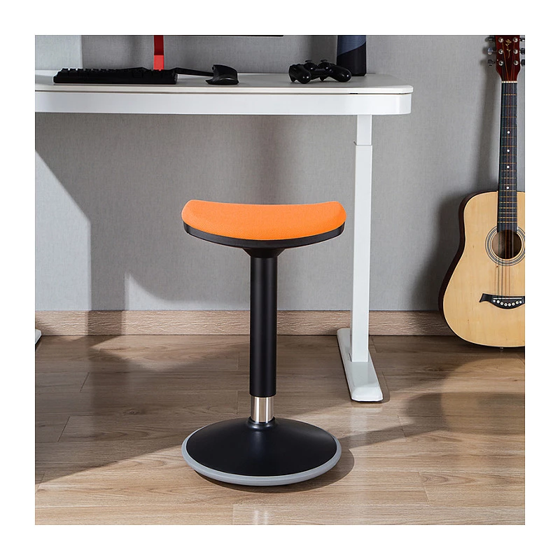LOGILINK EO0071 Ergonominė aukščio reguliavimo svyruojanti kėdė, oranžinė – 120 kg talpa, dujinė spyruoklė