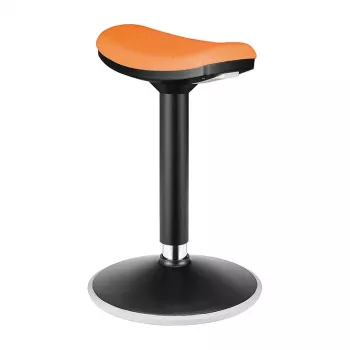 LOGILINK EO0071 Ergonominė aukščio reguliavimo svyruojanti kėdė, oranžinė – 120 kg talpa, dujinė spyruoklė