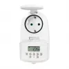 LOGILINK ET0008 lauko skaitmeninis laikmatis - IP44, 10 ON/OFF programų, 16A/3680W, Schuko (F tipas), juoda/pilka