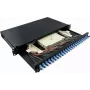 LogiLink F24LC2B 24 prievadų LC Duplex optinio pluošto pach panelė 1U 19 colių stovo tvirtinimo juoda