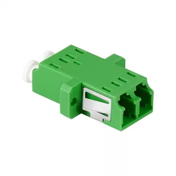LogiLink FA02LC6 šviesolaidinis adapteris LC Duplex – flanšinis montavimas, žalias (12 vnt. pakuotė)