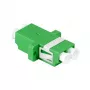 LogiLink FA02LC6 šviesolaidinis adapteris LC Duplex – flanšinis montavimas, žalias (12 vnt. pakuotė)