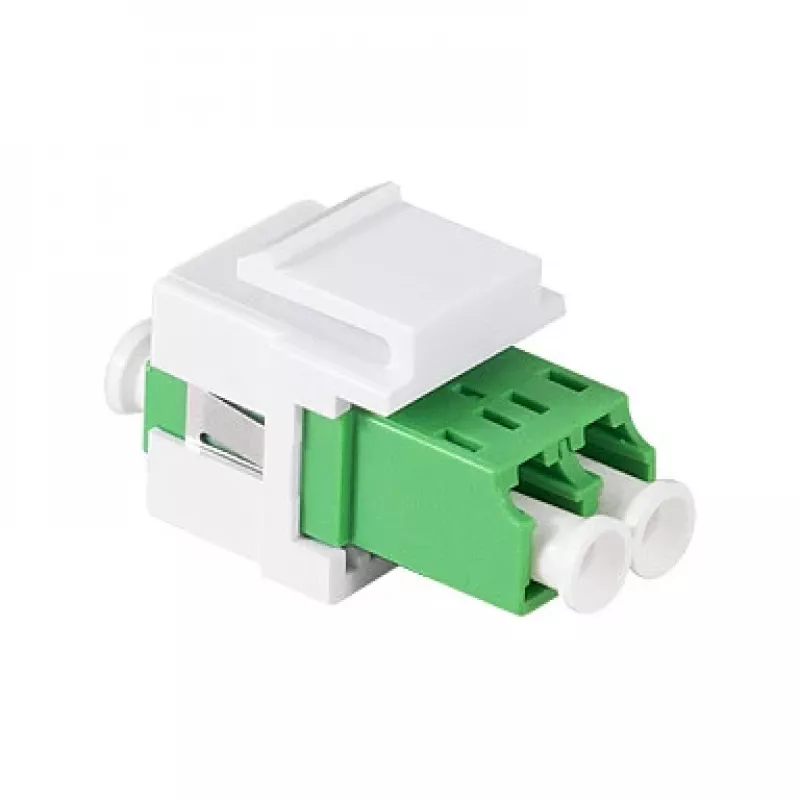 LogiLink FA03LC5 LC Duplex šviesolaidžio adapteris, be flanšo, žalias – 12 vnt.
