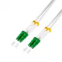 LogiLink FC0LC15 Šviesolaidinis jungiamasis laidas OS2 LC/APC į LC/APC Simplex 1,5 m Baltas