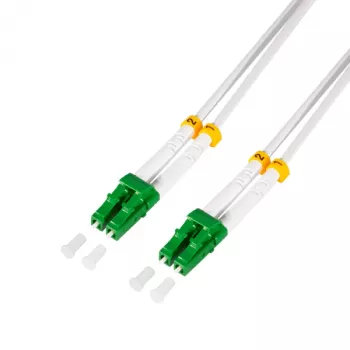LogiLink FC0LC20 Skaidulinės optikos šuolis OS2 LC/APC į LC/APC Simplex Vienmodis 20 m Baltas