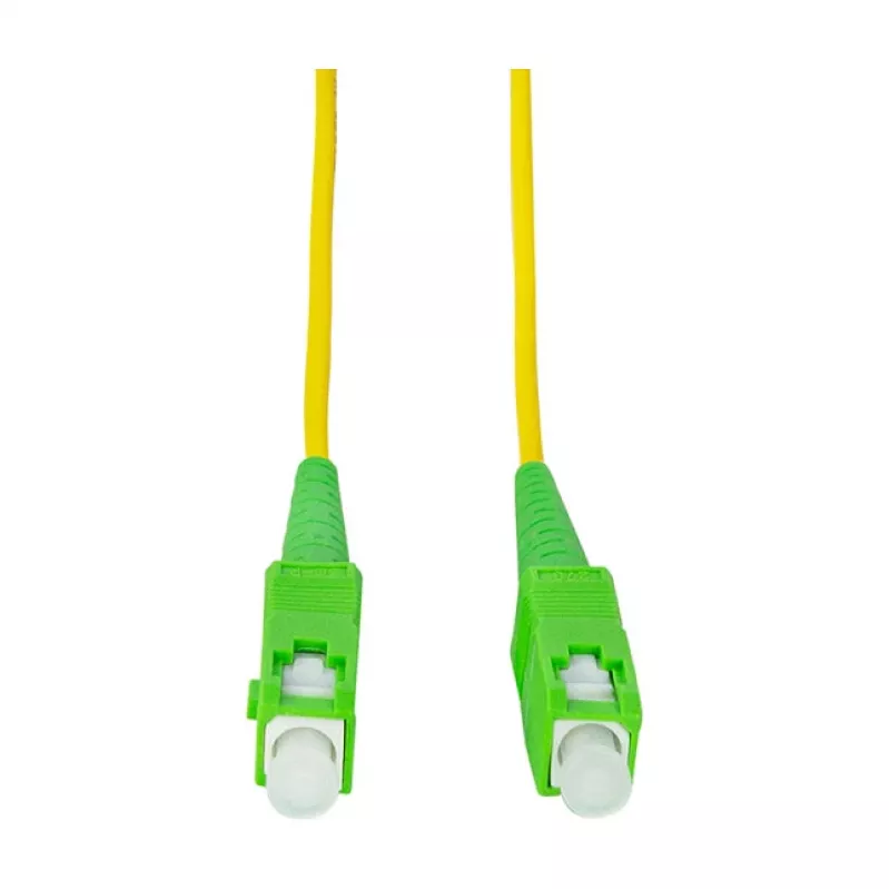 LogiLink šviesolaidinis jungiamasis kabelis – simplex, OS2 SM G.657.A2, SC/APC į SC/APC, 1 m, geltonas