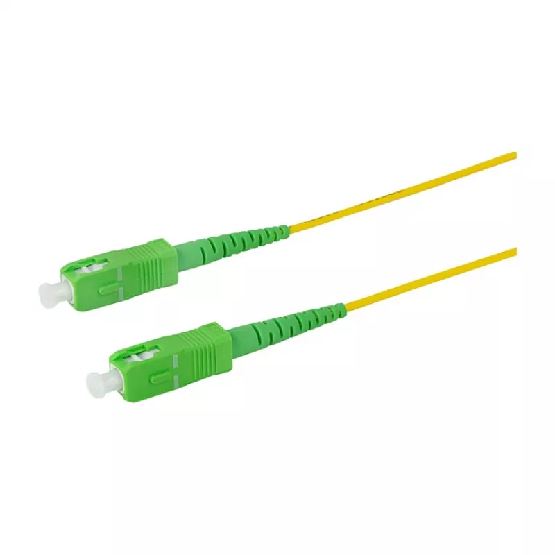 LogiLink šviesolaidinis jungiamasis kabelis – simplex, OS2 SM G.657.A2, SC/APC į SC/APC, 1 m, geltonas