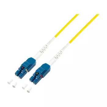 LogiLink Fiber Uniboot Patch Cord OS2 LC Duplex į LC Duplex 0,5 m LSZH geltona