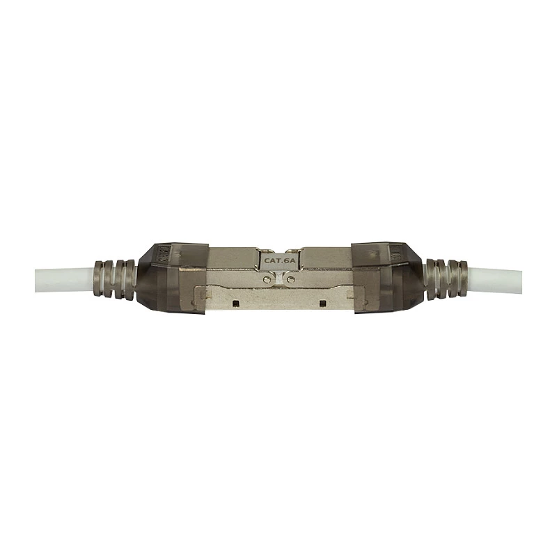 LogiLink lauko gnybtų RJ45 jungtis Cat.6A STP 10G, be įrankių IDC, cinko liejinys, AWG 22-26, sidabrinė