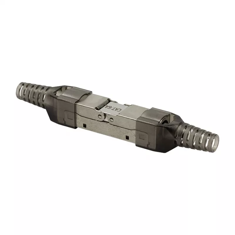 LogiLink lauko gnybtų RJ45 jungtis Cat.6A STP 10G, be įrankių IDC, cinko liejinys, AWG 22-26, sidabrinė