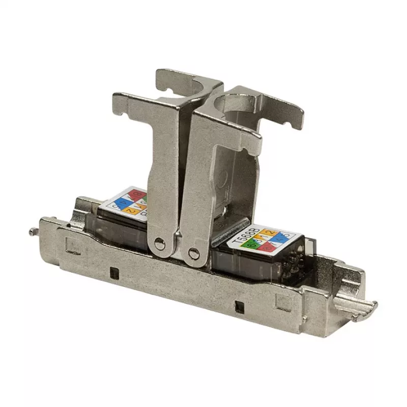 LogiLink lauko gnybtų RJ45 jungtis Cat.6A STP 10G, be įrankių IDC, cinko liejinys, AWG 22-26, sidabrinė
