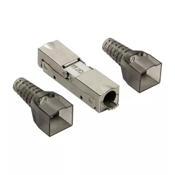 LogiLink lauko gnybtų RJ45 jungtis Cat.6A STP 10G, be įrankių IDC, cinko liejinys, AWG 22-26, sidabrinė