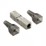 LogiLink lauko gnybtų RJ45 jungtis Cat.6A STP 10G, be įrankių IDC, cinko liejinys, AWG 22-26, sidabrinė