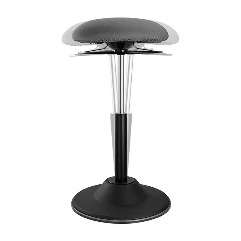 LOGILINK aukščio reguliavimo svyruojanti kėdė EO0022 - aktyvaus sėdėjimo ergonomiška kėdė su dujiniu pakėlimu, 360° sukimu, juoda