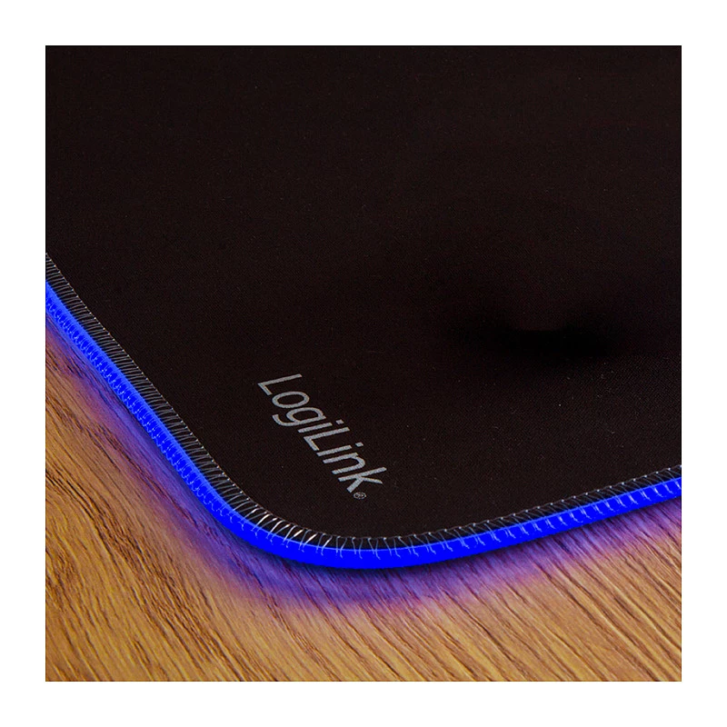 LOGILINK ID0183 Gaming Mouse Pad su RGB LED, 350x260mm, 3mm minkštas, juodas
