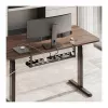 LOGILINK KAB0094 kabelių dėklas po stalu, tvirtinamas spaustuku, ištraukiamas, metalinis, juodas