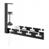 LOGILINK KAB0094 kabelių dėklas po stalu, tvirtinamas spaustuku, ištraukiamas, metalinis, juodas
