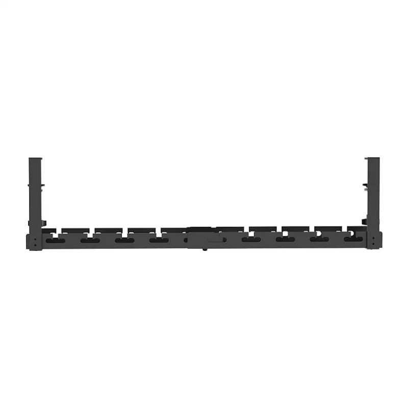 LOGILINK KAB0094 kabelių dėklas po stalu, tvirtinamas spaustuku, ištraukiamas, metalinis, juodas