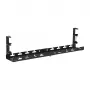 LOGILINK KAB0094 kabelių dėklas po stalu, tvirtinamas spaustuku, ištraukiamas, metalinis, juodas