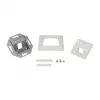 LogiLink Keystone dangtelis 45° vienam moduliui, grynai baltas