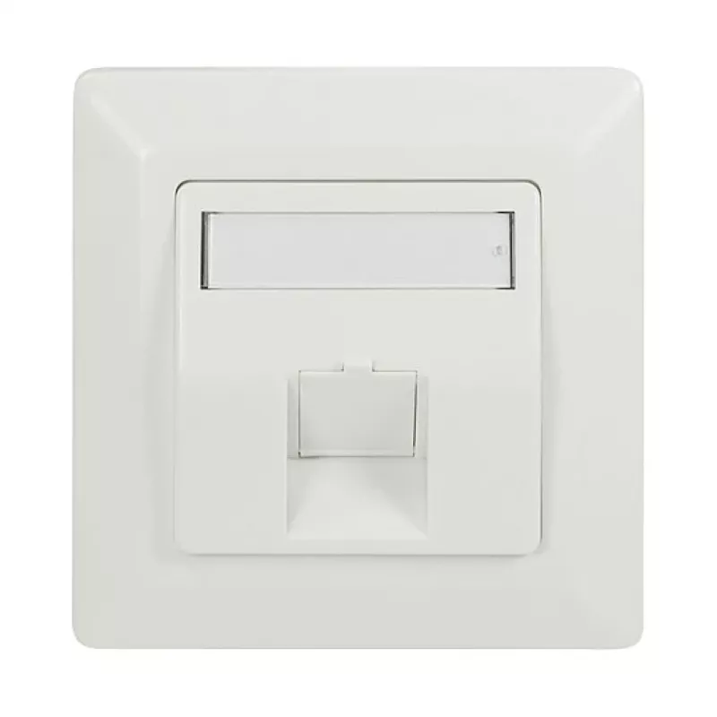 LogiLink Keystone dangtelis 45° vienam moduliui, grynai baltas